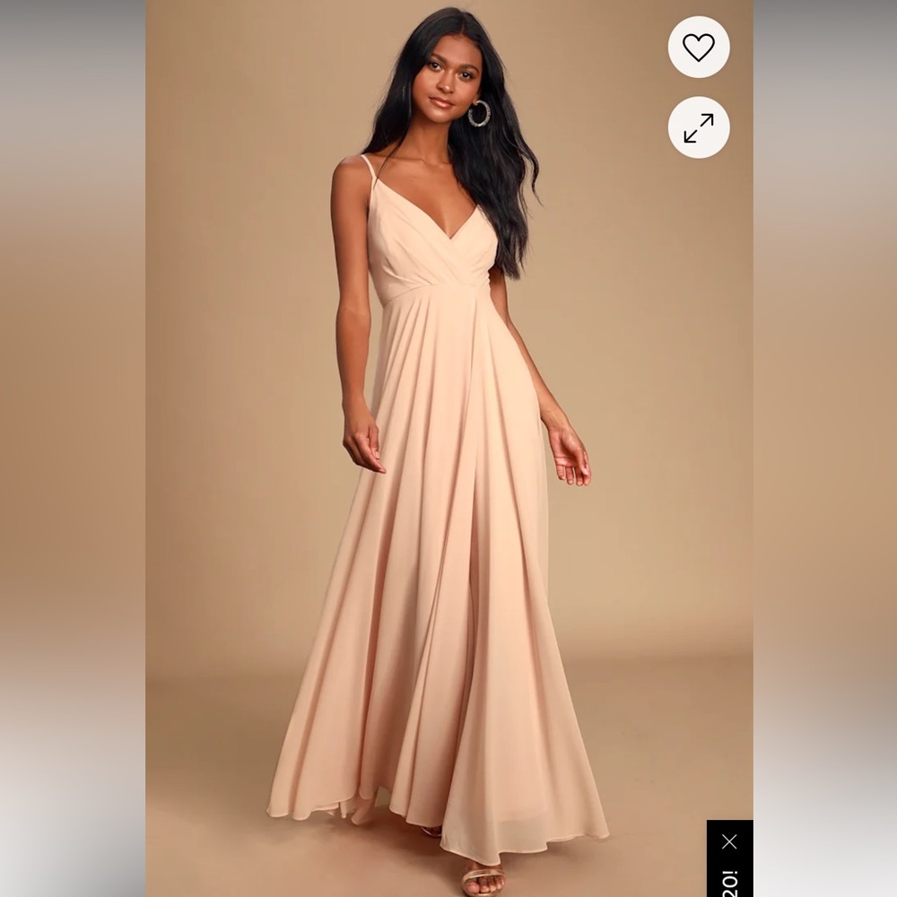 Lulus All About Love Blush Pink Maxi Dress!